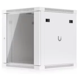   Ubiquiti UACC-RACK-12U-WALL-600-G 19" 12U 635x598x600mm MAX:80kg üvegajtós fehér fali rack szekrény