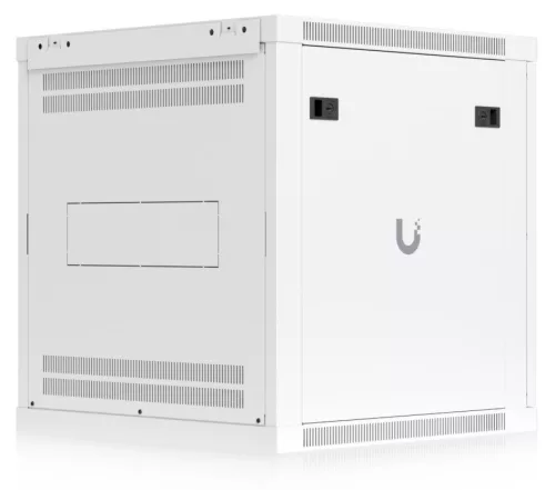 Ubiquiti UACC-RACK-12U-WALL-600-G 19" 12U 635x598x600mm MAX:80kg üvegajtós fehér fali rack szekrény