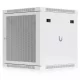 Ubiquiti UACC-RACK-12U-WALL-600-P 19" 12U 635x598x600mm MAX:80kg perforált ajtós fehér fali rack szekrény