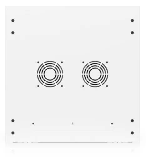 Ubiquiti UACC-RACK-12U-WALL-600-P 19" 12U 635x598x600mm MAX:80kg perforált ajtós fehér fali rack szekrény