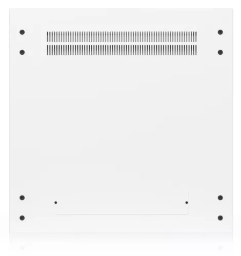 Ubiquiti UACC-RACK-12U-WALL-600-P 19" 12U 635x598x600mm MAX:80kg perforált ajtós fehér fali rack szekrény