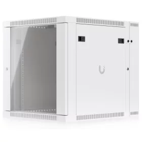   Ubiquiti UACC-RACK-12U-WALL-SW-G 19" 12U 639x600x703mm MAX:80kg üvegajtós fehér kétrészes fali rack szekrény