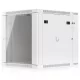 Ubiquiti UACC-RACK-12U-WALL-SW-G 19" 12U 639x600x703mm MAX:80kg üvegajtós fehér kétrészes fali rack szekrény