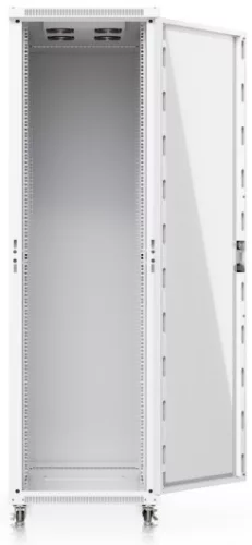 Ubiquiti UACC-RACK-42U-1000-G 19" 42U 1966x600x1000 MAX:800Kg üvegajtós fehér álló szerver szekrény