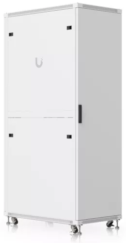 Ubiquiti UACC-RACK-42U-1000-G 19" 42U 1966x600x1000 MAX:800Kg üvegajtós fehér álló szerver szekrény
