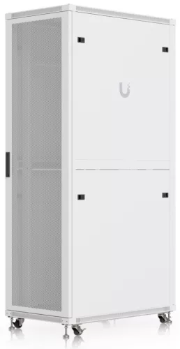 Ubiquiti UACC-RACK-42U-1000-P 19" 42U 1966x600x1000 MAX:800Kg perforált ajtós fehér álló szerver szekrény