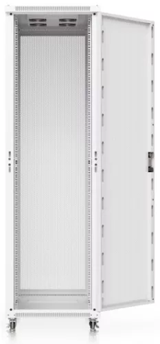 Ubiquiti UACC-RACK-42U-1000-P 19" 42U 1966x600x1000 MAX:800Kg perforált ajtós fehér álló szerver szekrény