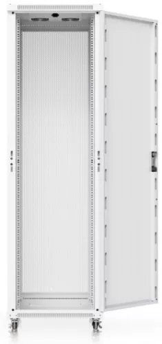 Ubiquiti UACC-RACK-42U-800-P 19" 42U 1966x600x800 MAX:800kg perforált ajtós fehér álló rack szekrény