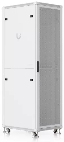 Ubiquiti UACC-RACK-42U-800-P 19" 42U 1966x600x800 MAX:800kg perforált ajtós fehér álló rack szekrény
