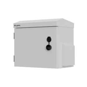   Lanberg WAH1-3230-00S 10" 3U SZÉL:320mm MÉLY:220mm MAG:300mm IP55 szürke kültéri fali rack szekrény