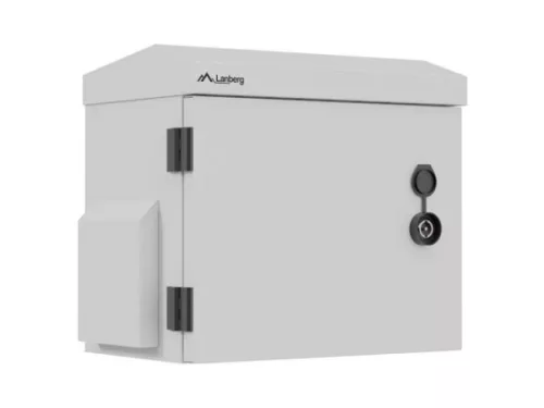Lanberg WAH1-3230-00S 10" 3U SZÉL:320mm MÉLY:220mm MAG:300mm IP55 szürke kültéri fali rack szekrény