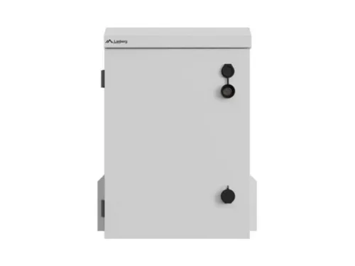 Lanberg WAH1-3450-00S 10" 3U SZÉL:340mm MÉLY:250mm MAG:500mm IP55 szürke kültéri fali rack szekrény
