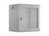 Lanberg WF01-6412-23S 19" 12U SZÉL:600mm MÉLY:450mm MAG:640mm lapraszerelt hálós fémajtós szürke fali rack szekrény