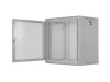 Lanberg WF01-6412-23S 19" 12U SZÉL:600mm MÉLY:450mm MAG:640mm lapraszerelt hálós fémajtós szürke fali rack szekrény