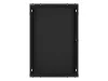Lanberg WF01-6418-10B 19" 18U SZÉL:600mm MÉLY:450mm MAG:907mm lapraszerelt üvegajtós fekete fali rack szekrény
