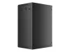 Lanberg WF01-6418-10B 19" 18U SZÉL:600mm MÉLY:450mm MAG:907mm lapraszerelt üvegajtós fekete fali rack szekrény