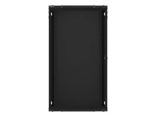 Lanberg WF01-6422-10B 19" 22U SZÉL:600mm MÉLY:450mm MAG:1085mm lapraszerelt üvegajtós fekete fali rack szekrény