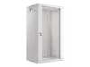 Lanberg WF01-6422-10S 19" 22U SZÉL:600mm MÉLY:450mm MAG:1085mm lapraszerelt üvegajtós szürke fali rack szekrény