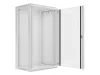 Lanberg WF01-6422-10S 19" 22U SZÉL:600mm MÉLY:450mm MAG:1085mm lapraszerelt üvegajtós szürke fali rack szekrény