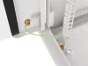 Lanberg WF01-6422-10S 19" 22U SZÉL:600mm MÉLY:450mm MAG:1085mm lapraszerelt üvegajtós szürke fali rack szekrény