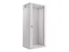 Lanberg WF01-6427-10S 19" 27U SZÉL:600mm MÉLY:450mm MAG:1307mm lapraszerelt üvegajtós szürke fali rack szekrény