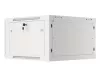 Lanberg WF01-6606-10S 19" 6U SZÉL:600mm MÉLY:600mm MAG:379mm lapraszerelt üvegajtós szürke fali rack szekrény