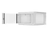 Lanberg WF01-6606-10S 19" 6U SZÉL:600mm MÉLY:600mm MAG:379mm lapraszerelt üvegajtós szürke fali rack szekrény