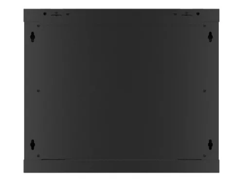Lanberg WF01-6609-10B 19" 9U SZÉL:600mm MÉLY:600mm MAG:512mm lapraszerelt üvegajtós fekete fali rack szekrény