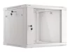 Lanberg WF01-6609-10S 19" 9U SZÉL:600mm MÉLY:600mm MAG:512mm lapraszerelt üvegajtós szürke fali rack szekrény