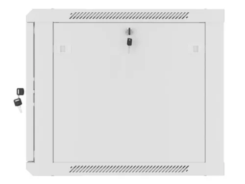 Lanberg WF01-6609-10S 19" 9U SZÉL:600mm MÉLY:600mm MAG:512mm lapraszerelt üvegajtós szürke fali rack szekrény