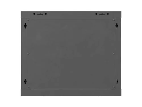 Lanberg WF01-6609-23B 19" 9U SZÉL:600mm MÉLY:600mm MAG:512mm lapraszerelt hálós fémajtós fekete fali rack szekrény