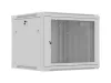 Lanberg WF01-6609-23S 19" 9U SZÉL:600mm MÉLY:600mm MAG:512mm lapraszerelt hálós fémajtós szürke fali rack szekrény