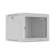Lanberg WF01-6609-23S 19" 9U SZÉL:600mm MÉLY:600mm MAG:512mm lapraszerelt hálós fémajtós szürke fali rack szekrény