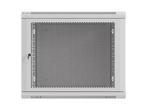 Lanberg WF01-6609-23S 19" 9U SZÉL:600mm MÉLY:600mm MAG:512mm lapraszerelt hálós fémajtós szürke fali rack szekrény