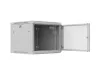 Lanberg WF01-6609-23S 19" 9U SZÉL:600mm MÉLY:600mm MAG:512mm lapraszerelt hálós fémajtós szürke fali rack szekrény