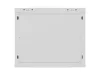 Lanberg WF01-6609-23S 19" 9U SZÉL:600mm MÉLY:600mm MAG:512mm lapraszerelt hálós fémajtós szürke fali rack szekrény