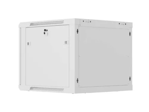 Lanberg WF01-6609-23S 19" 9U SZÉL:600mm MÉLY:600mm MAG:512mm lapraszerelt hálós fémajtós szürke fali rack szekrény
