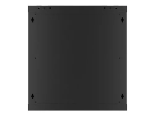 Lanberg WF01-6612-00B 19" 12U SZÉL:600mm MÉLY:600mm MAG:645mm lapraszerelt fémajtós fekete fali rack szekrény