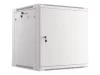 Lanberg WF01-6612-00S 19" 12U SZÉL:600mm MÉLY:600mm MAG:645mm lapraszerelt fémajtós szürke fali rack szekrény