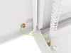 Lanberg WF01-6612-00S 19" 12U SZÉL:600mm MÉLY:600mm MAG:645mm lapraszerelt fémajtós szürke fali rack szekrény