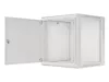 Lanberg WF01-6612-00S 19" 12U SZÉL:600mm MÉLY:600mm MAG:645mm lapraszerelt fémajtós szürke fali rack szekrény