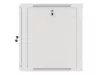 Lanberg WF01-6612-10S 19" 12U SZÉL:600mm MÉLY:600mm MAG:640mm lapraszerelt üvegajtós szürke fali rack szekrény