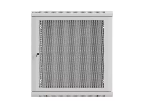 Lanberg WF01-6612-23S 19" 12U SZÉL:600mm MÉLY:600mm MAG:646mm lapraszerelt hálós fémajtós szürke fali rack szekrény