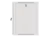 Lanberg WF01-6615-10S 19" 15U SZÉL:600mm MÉLY:600mm MAG:774mm lapraszerelt üvegajtós szürke fali rack szekrény