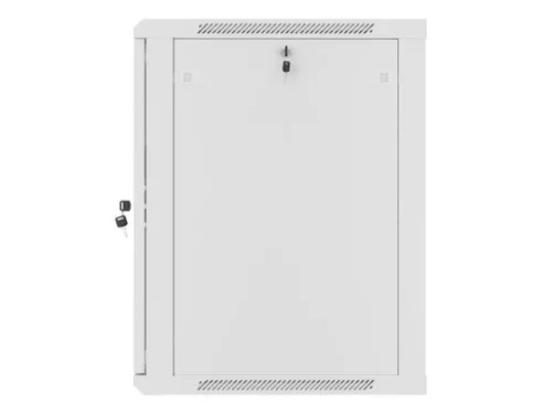 Lanberg WF01-6615-10S 19" 15U SZÉL:600mm MÉLY:600mm MAG:774mm lapraszerelt üvegajtós szürke fali rack szekrény