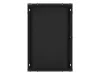 Lanberg WF01-6618-10B 19" 18U SZÉL:600mm MÉLY:600mm MAG:907mm lapraszerelt üvegajtós fekete fali rack szekrény