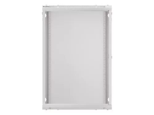 Lanberg WF01-6618-10S 19" 18U SZÉL:600mm MÉLY:600mm MAG:907mm lapraszerelt üvegajtós szürke fali rack szekrény