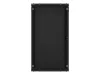Lanberg WF01-6622-10B 19" 22U SZÉL:600mm MÉLY:600mm MAG:1085mm lapraszerelt üvegajtós fekete fali rack szekrény