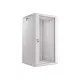 Lanberg WF01-6622-10S 19" 22U SZÉL:600mm MÉLY:600mm MAG:1085mm lapraszerelt üvegajtós szürke fali rack szekrény
