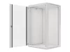 Lanberg WF01-6622-10S 19" 22U SZÉL:600mm MÉLY:600mm MAG:1085mm lapraszerelt üvegajtós szürke fali rack szekrény